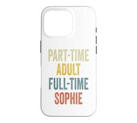 Custodia per iPhone 16 Pro SOPHIE Personalized Retro Girls Part-Time SOPHIE Name