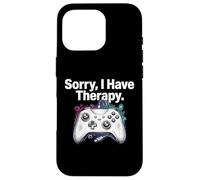 Custodia per iPhone 16 Pro Sorry I Have Therapy Controller per console per videogiochi