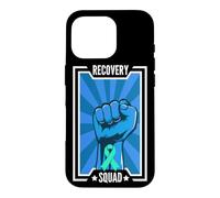 Custodia per iPhone 16 Pro Sostieni la consapevolezza del recupero dalla dipendenza dalla squadra Sobrietà