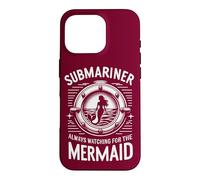 Custodia per iPhone 16 Pro Sottomarino Sempre Guardando Per La Sirena Citazione Sottomarino