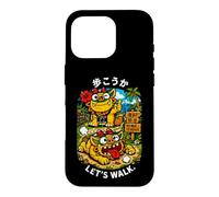 Custodia per iPhone 16 Pro Souvenir kawaii kawaii kanji giapponese Shisa Beach Path di Okinawa