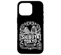 Custodia per iPhone 16 Pro Souvenir retrò di Hanko Kanji di Shibuya Crossing Tokyo Giappone
