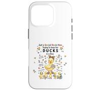 Custodia per iPhone 16 Pro Special Needs Mom Autism Caregivers Cute Mama Duck