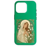 Custodia per iPhone 16 Pro St Brigid Art Nouveau Halo e Bucaneve
