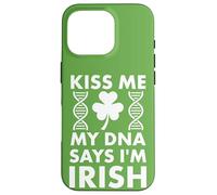 Custodia per iPhone 16 Pro St Patricks Kiss Me My DNA dice che sono irlandese