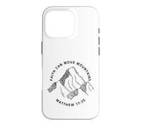 Custodia per iPhone 16 Pro Stampa fronte e retro Christian Faith Can Move Mountains