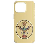 Custodia per iPhone 16 Pro Stampa grafica Egiziana Sun God Ra