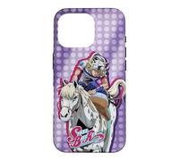 Custodia per iPhone 16 Pro Steel Ball Run Johnny on Horseback with Show Logo Anime
