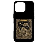 Custodia per iPhone 16 Pro Stile carta dei tarocchi dell'oroscopo dello zodiaco del Toro