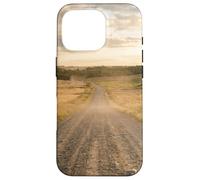 Custodia per iPhone 16 Pro Strada di ghiaia rurale Campagna Scenic Winding Path