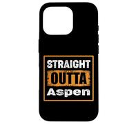 Custodia per iPhone 16 Pro Straight Outta Aspen, Colorado, USA, stile retrò invecchiato, vintage