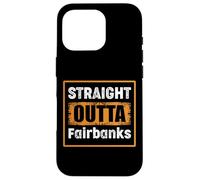 Custodia per iPhone 16 Pro Straight Outta Fairbanks City USA retrò invecchiato vintage