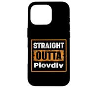 Custodia per iPhone 16 Pro Straight Outta Plovdiv Bulgaria, stile retrò vintage invecchiato