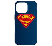 Custodia per iPhone 16 Pro Superman Shattered Shield Logo