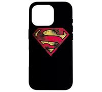 Custodia per iPhone 16 Pro Superman War Torn Logo Shield