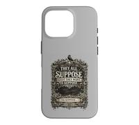 Custodia per iPhone 16 Pro Supponiamo che cosa vogliono supporre la tipografia retrò audace