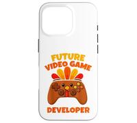 Custodia per iPhone 16 Pro Sviluppatore di videogiochi Future Thanksgiving Gaming Fun Boy Kid