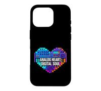 Custodia per iPhone 16 Pro Synth Music Producer Analog Heart Digital Soul