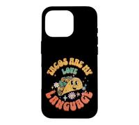 Custodia per iPhone 16 Pro Tacos Are My Love Language Cibo messicano Taco Lover Outfit