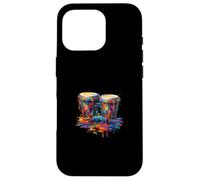 Custodia per iPhone 16 Pro Tamburo Bongo Colorful Drip