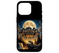 Custodia per iPhone 16 Pro Tarantola Gigante Luna Dark Fantasy Ragno Grafica