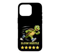 Custodia per iPhone 16 Pro Tartaruga in esecuzione Slow Hustle 5 stelle