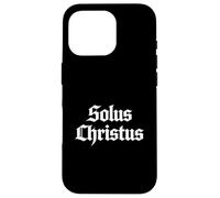 Custodia per iPhone 16 Pro Teologia Riformata Solus Christus Cristo Solo 5 Solas Design