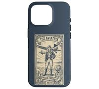 Custodia per iPhone 16 Pro The Aviatrix Tarocco Card, Vintage Female Pilot Aviation regalo