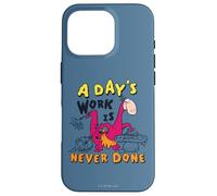 Custodia per iPhone 16 Pro The Flintstones Dino A Day's Work Is Never Done