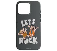 Custodia per iPhone 16 Pro The Flintstones Fred Barney Let's Rock