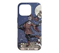 Custodia per iPhone 16 Pro The Fool Tarocchi Halloween Court Jester Spooky Gothic