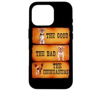 Custodia per iPhone 16 Pro The Good The Bad The Chihuahuas Funny Chihuahua Dog Lover