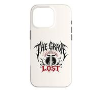 Custodia per iPhone 16 Pro The Grave, croce della risurrezione cristiana, arte heavy metal