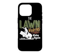 Custodia per iPhone 16 Pro The Lawn Ranger Rides Again - Mower Mowing - Lawn Caretaker