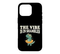 Custodia per iPhone 16 Pro The Vibe is in Shambles Dinosaur Mental Health Awareness