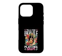 Custodia per iPhone 16 Pro This Is My Ukulele Suonare Camicia Musicista hawaiana