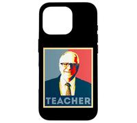 Custodia per iPhone 16 Pro Tim Walz Insegnante Ritratto Pop Art Retro Vintage