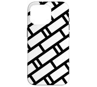 Custodia per iPhone 16 Pro Timeless Bicolor Rectangle White and Black Metro Tiles