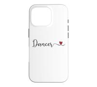 Custodia per iPhone 16 Pro Tipografia del cuore ballerino