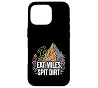 Custodia per iPhone 16 Pro Trail Runner Eat Miles Spit Dirt Mountain