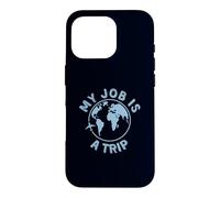 Custodia per iPhone 16 Pro Travel Job è un umorismo aereo di Trip Globe