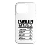 Custodia per iPhone 16 Pro Travel Life Fatti nutrizionali Vacanza divertente