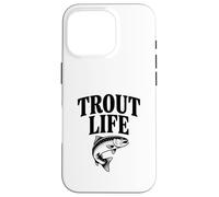Custodia per iPhone 16 Pro Trout Life Fishing Adventure Lover per pescatori