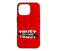 Custodia per iPhone 16 Pro Trust No One Cool Motivational Illustration Graphic Quotes