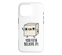 Custodia per iPhone 16 Pro Tu, Feta, ci credi, divertente gioco di parole al formaggio