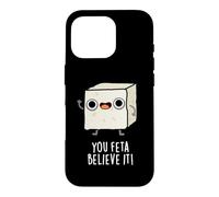 Custodia per iPhone 16 Pro Tu, Feta, ci credi, divertente gioco di parole al formaggio