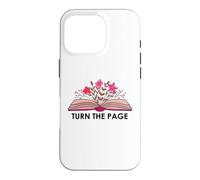 Custodia per iPhone 16 Pro Turn the Page Book Lovers Reading Bookish Items Books Themed