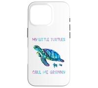 Custodia per iPhone 16 Pro Turtle Watercolor Sea Ocean My Turtles Call Me Granny