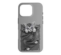 Custodia per iPhone 16 Pro Ufficiale Spiral Bright Eyes Kitten Gothic Fantasy