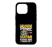 Custodia per iPhone 16 Pro Ukulele Player perché anche i chitarristi hanno bisogno di eroi